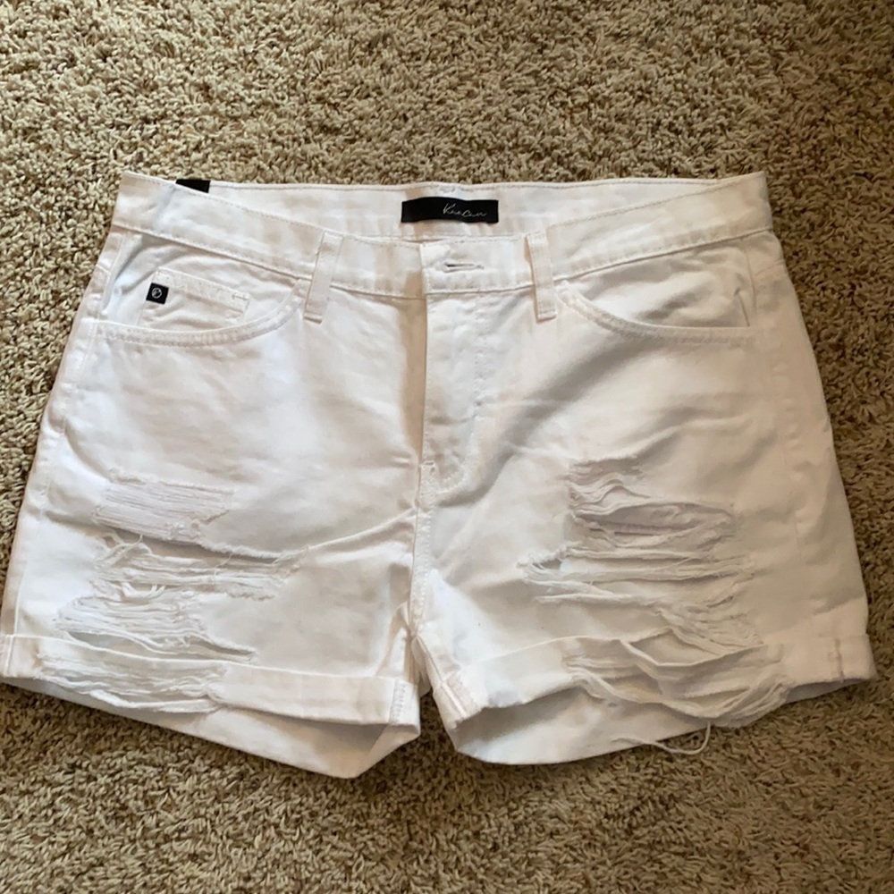 KanCan - White Jean Shorts - sz 27 - BNWOT